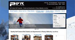 Desktop Screenshot of peiseyvallandrychalets.com